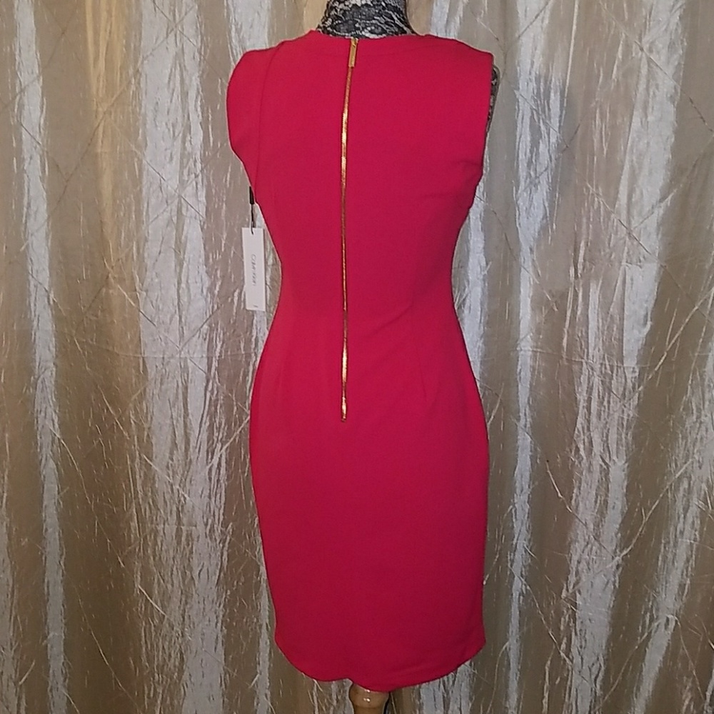 Calvin Klein pink cutout dress, size 6 - Picture 4 of 5